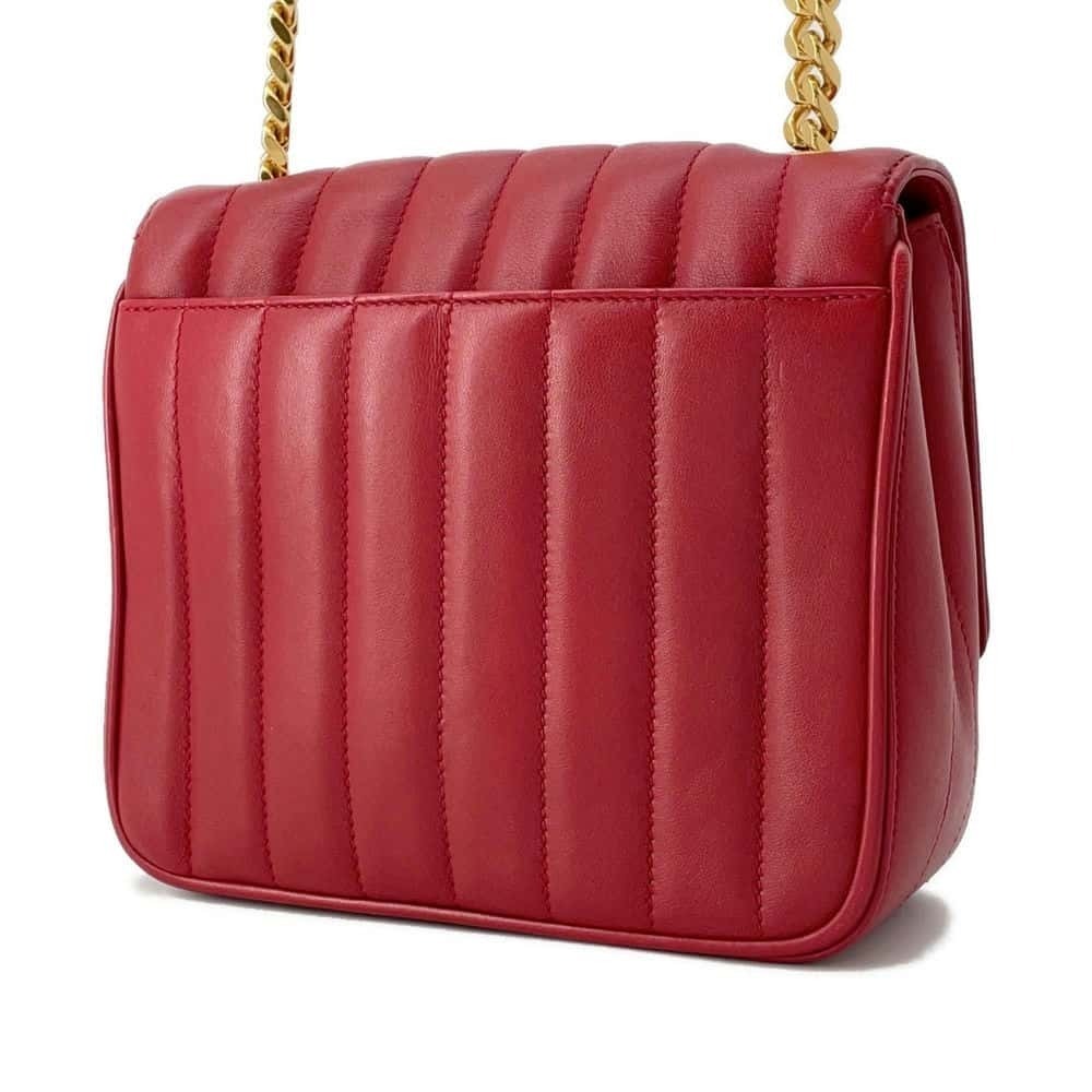 Saint Laurent Shoulder Chain Bag Paris Vicki Leather